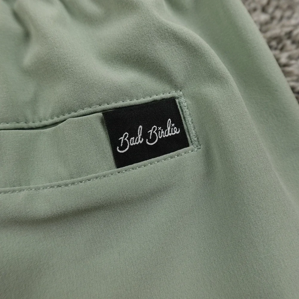 NEW Bad Birdie Shorts Mens S Blue Green Athletic Drawstring Performance Golf Dad